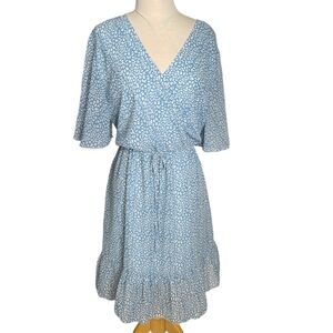Green Flutter Sleeve Dress